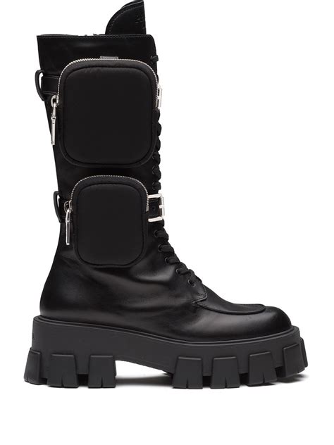 25x prada stiefel|Prada monolith shoes.